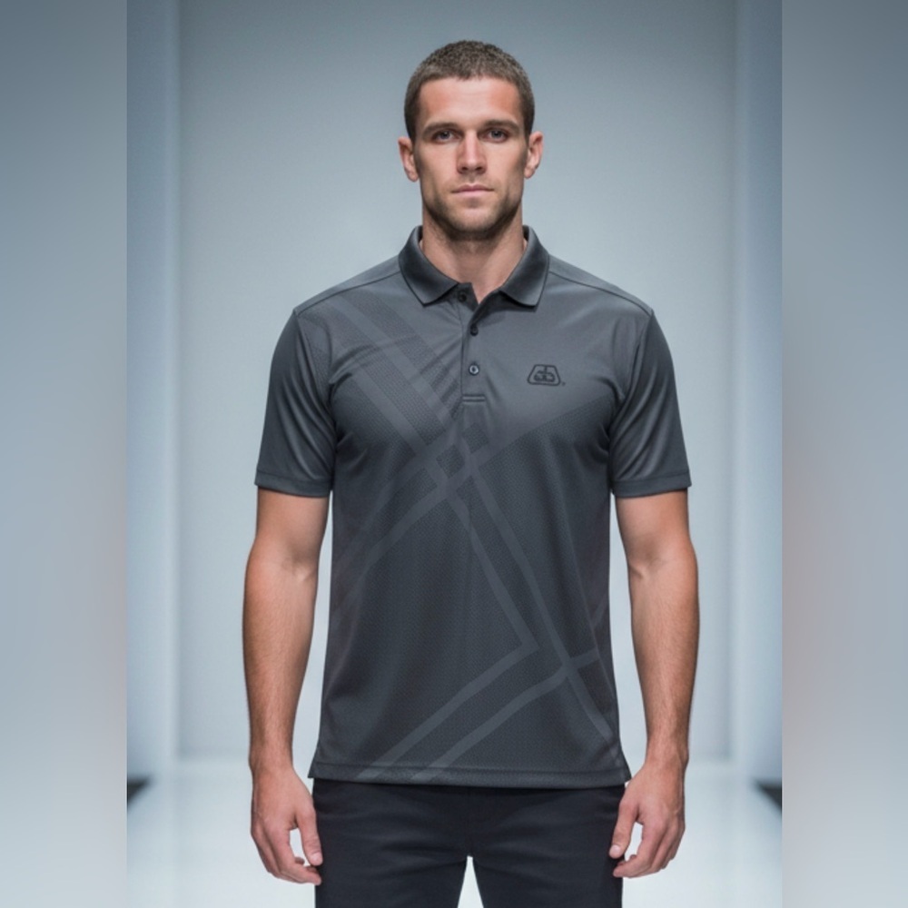 Men's Charcoal Polo Shirt by [Brand]